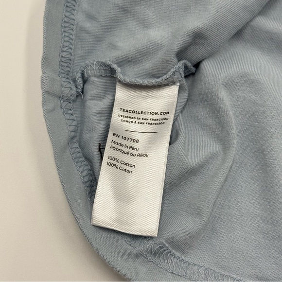 Tea Collection Boy’s Mandrill Monkey Graphic Tee Blue Fog 8 100% Cotton EUC - Picture 6 of 9